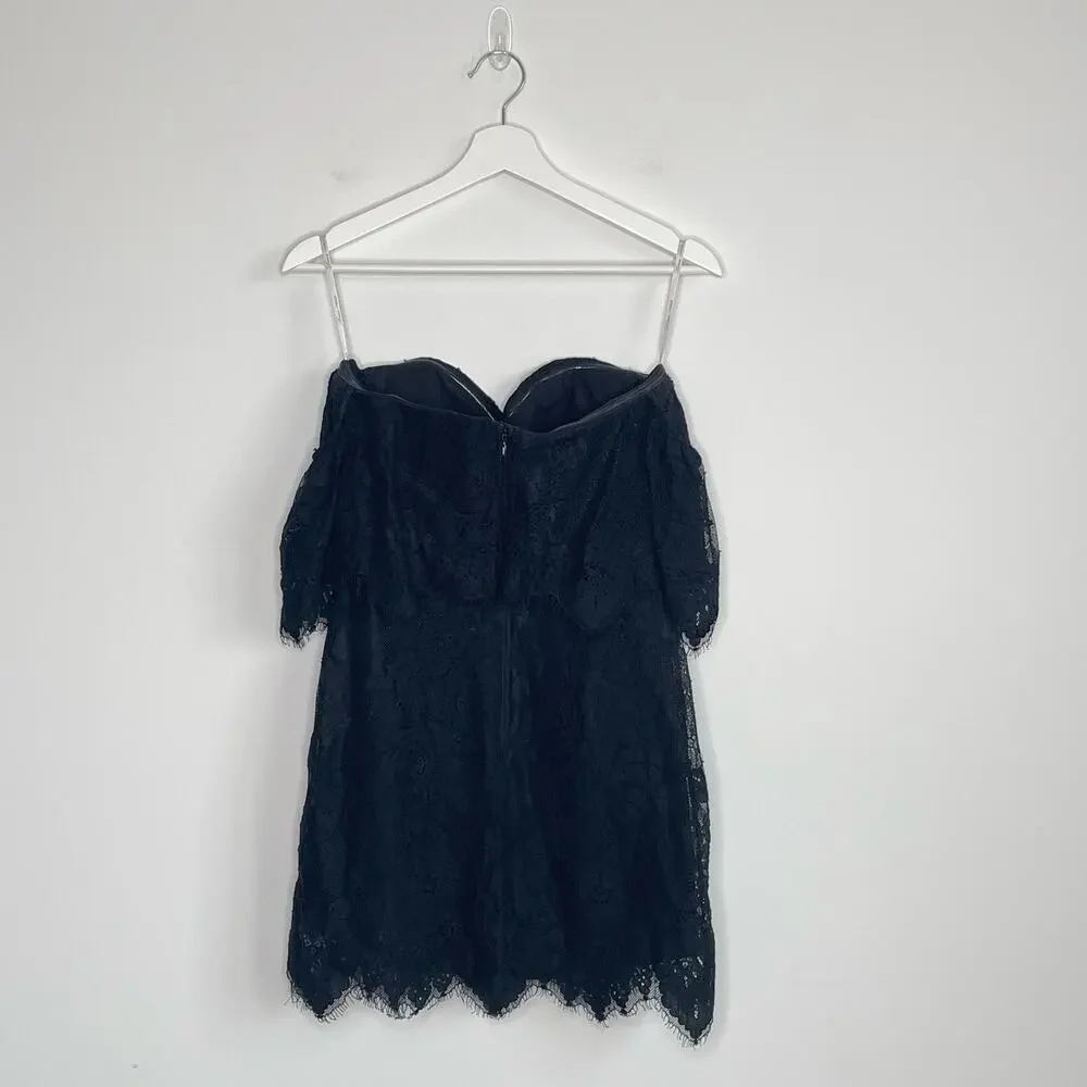 LOVERS + FRIENDS | Lush Lace Off the Shoulder Dress | S - Picture 4 of 5